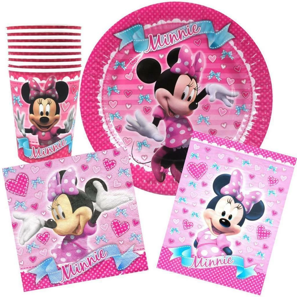 Balloon Agencies Minnie Mouse Party Supplies Pack 40, 8 Plates, 8 Cups, 8 Lootbags, 16 Napkins 1 Balloon Agencies Minnie Mouse Party Supplies Pack 40, 8 Plates, 8 Cups, 8 Lootbags, 16 Napkins