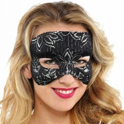 Balloon Agencies Black Lace Ladies Masquerade Mask Costume Accessory