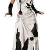 Rubie's Creeping Beauty Halloween Costume Gothic Black White Ripped Dress Halloween Costumes
