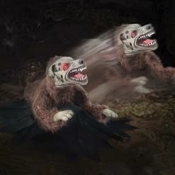 Unbranded Halloween Props/Decoration Animated Lunging Mad Dog Bump & Go Zombie Clawing Cathy Halloween Decoration