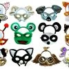 Sweidas Costume Accessories Farm Animal Headband & Mask Costume Set Sheep Panda Owl Fox Frog Cat Horse Zebra