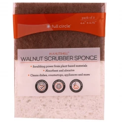 IHerb Home & Garden Full Circle In A Nutshell Walnut Scrubber Sponge Dish Washing Multipurpose Scrub