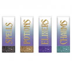 Balloon Agencies Glitter Witchcraft Shot Glasses Pack Of 4 Halloween Party Supplies