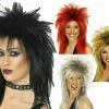 Smiffys Rock Diva Wig 80s Mullet Punk Ladies Fancy Dress Tina Turner Costume Wig Wigs