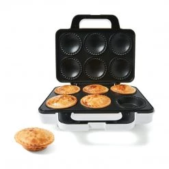 Unbranded Mini Pie & Quiche Maker Non Stick DIY Snacks Tarts Decadent Cakes + Recipe