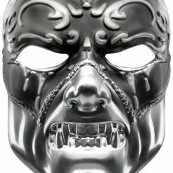 Morris Costumes Evil Masquerade Silver Mask Ornate Details Costume Accessory Costume Accessories
