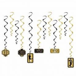 Balloon Agencies Great 20s Black & Gold Photo Prop Banner Cutouts Scene Setter Party Decoration Party Supplies