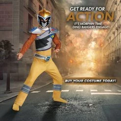 Morris Costumes Power Ranger Classic Costume Dino Charge Kids Boys Girls Costume