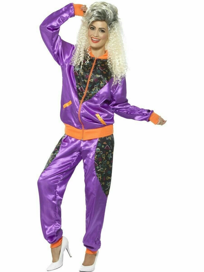 Smiffys Costumes Neon 90s 80s Height Of Fashion Shell Suit Tracksuit Mens Ladies Costume 3 Smiffys Costumes Neon 90s 80s Height Of Fashion Shell Suit Tracksuit Mens Ladies Costume