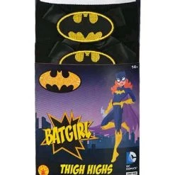 Rubies Deerfield Batgirl Thigh High Stockings Ladies Costume Accessory Costume Accessories