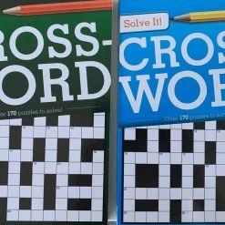 Aussie Toys A5 Crossword Puzzle Books Over 170 Puzzles To Solves Fun Games Home & Garden