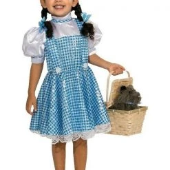 Rubie's The Wizard Of Oz Dorothy Girls Costume And Toto In A Basket Costume Accessory