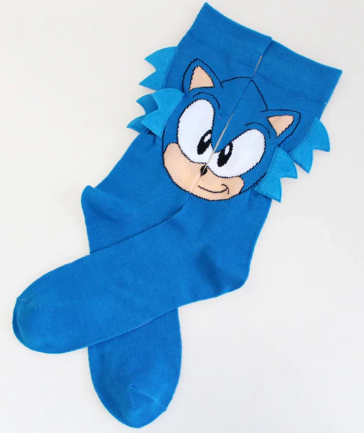 Unbranded Nintendo 3D Spikes Sonic The Hedge Hog Cartoon Character Crazy Sock Day Adults Costume Accessories 2 Unbranded Nintendo 3D Spikes Sonic The Hedge Hog Cartoon Character Crazy Sock Day Adults Costume Accessories