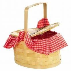Balloon Agencies Gingham Red Riding Hood Basket Costume Accessory