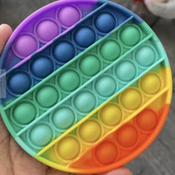 Unbranded Pop Its Circle Fidget Toy Push Bubble Stress Relief Kids Pop It Tiktok 2021 NEW