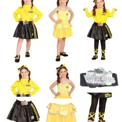 Rubie's Yellow Wiggle Emma Ballerina Tutu Skirt Footless Tights Jumper Wiggles Costume