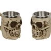 MAL 13cm Skull Head Beer Stein Halloween Mancave Home Decoration