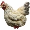 MALMAR Home & Garden 25cm Realistic Sitting Hen Chicken Chook Garden Farm Yard Animal Ornament Statue