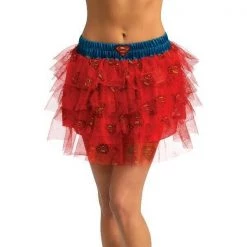 Rubie's Costumes Superhero Supergirl Corset Tutu Skirt Gauntlets Thigh Highs Ladies Costume