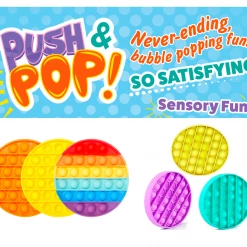 Unbranded Pop Its Circle Fidget Toy Push Bubble Stress Relief Kids Pop It Tiktok 2021 NEW