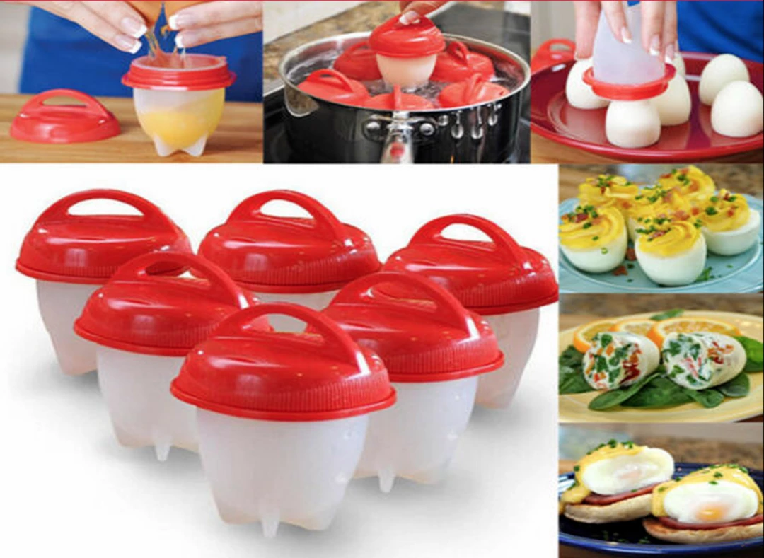 CATCH Home & Garden Eggpods Non-Stick Silicone Poached Egg Cooker Pods 2 Pack Boiled Egg Omelettes 1 CATCH Home & Garden Eggpods Non-Stick Silicone Poached Egg Cooker Pods 2 Pack Boiled Egg Omelettes