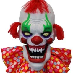 Sweidas Emmett Talking Creepy Giant Hanging Clown Head Halloween Decoration Party Supplies