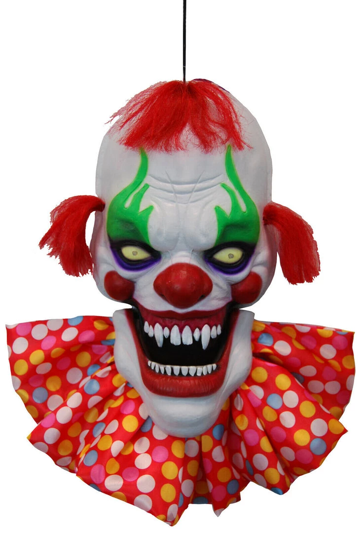 Sweidas Emmett Talking Creepy Giant Hanging Clown Head Halloween Decoration Party Supplies 2 Sweidas Emmett Talking Creepy Giant Hanging Clown Head Halloween Decoration Party Supplies