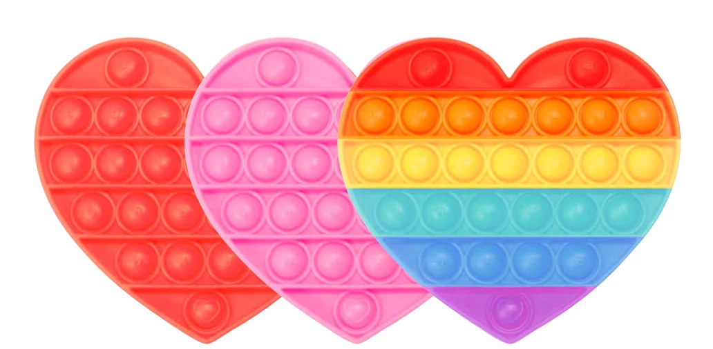 Unbranded Pop Its Heart Fidget Toy Push Bubble Stress Relief Kids Pop It Tiktok 2021 NEW 3 Unbranded Pop Its Heart Fidget Toy Push Bubble Stress Relief Kids Pop It Tiktok 2021 NEW