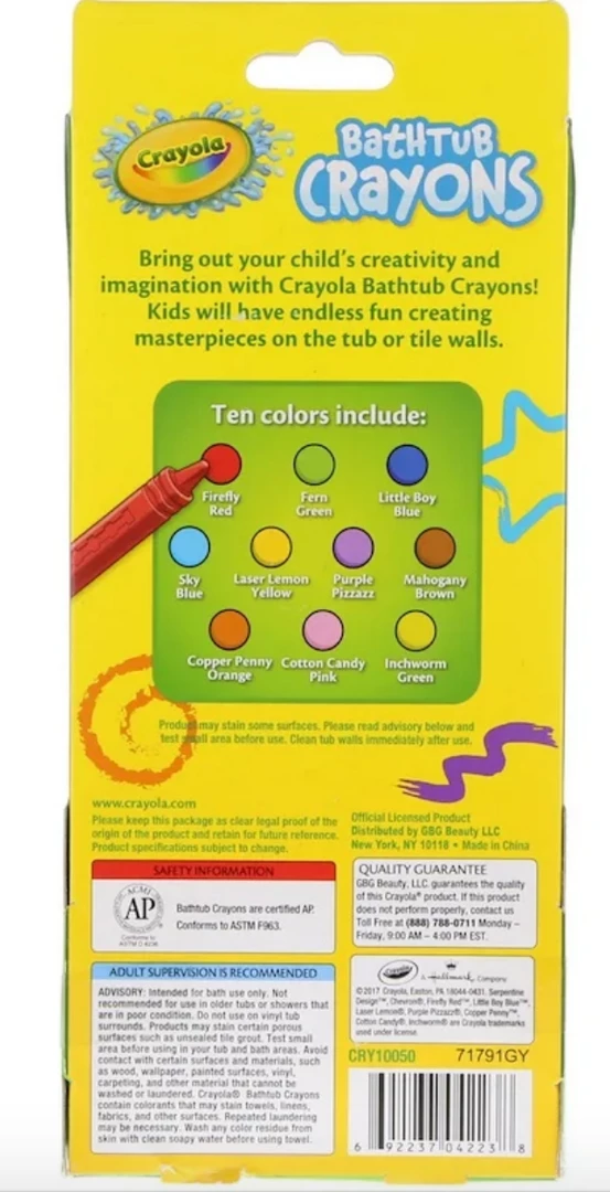 10Pk Crayola Bathtub Crayons Toddler Baby Bath Time Games Home & Garden 2 10Pk Crayola Bathtub Crayons Toddler Baby Bath Time Games Home & Garden