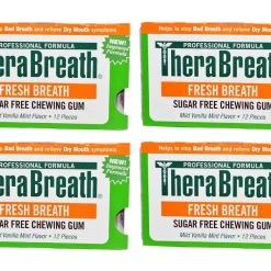 IHerb Health & Beauty Therabreath Fresh Breath Chewing Gum Xylitol Eliminates Bad Breath Halitosis