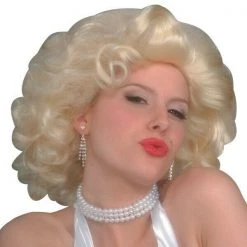 Tomfoolery Marilyn Monroe Movie Star Kit Wig Choker And Earrings