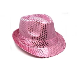 JD Party Costume Accessories FEDORA Trilby Hat Cap Glitter Sequin Sequinned Dance Party Costume MJ Jazz Hats