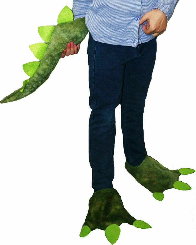 Unbranded Costume Accessories Dinosaur Feet And Tail Set Boys Costume Set 1 Unbranded Costume Accessories Dinosaur Feet And Tail Set Boys Costume Set