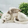 MALMAR Home & Garden Pet Cat Memorial Sleeping Angel Cat Gravestone Statue Indoor Outdoor