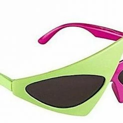 Amscan Costume Accessories Awesome 80s Sunglasses Assymetric Duo-Tone Hot Pink & Neon Green Glasses