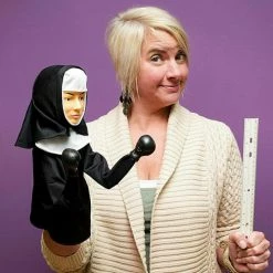 Williamvalentine Archie McPhee The Punching Nun Rosie The Riveter Punching Puppet