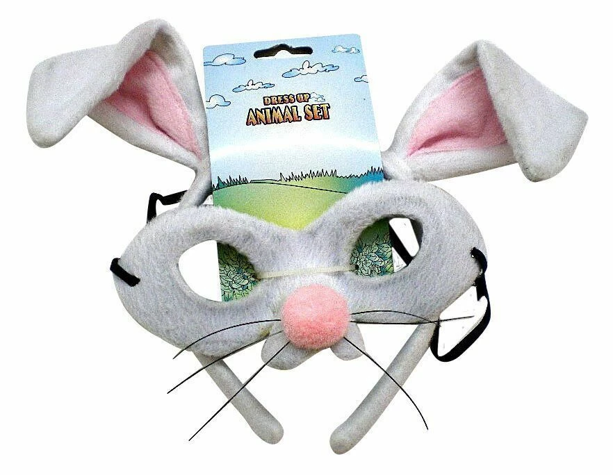 Sweidas Easter Bunny Rabbit Mask & Bunny Ears Costume Kit Or Fluffy Costume Mask Costume Accessories 5 Sweidas Easter Bunny Rabbit Mask & Bunny Ears Costume Kit Or Fluffy Costume Mask Costume Accessories