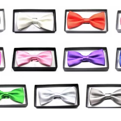 JD Party Mens Silk Satin Plain Tuxedo Solid Bow Tie Formal Wedding Bowtie Necktie Ties 23 JD Party Mens Silk Satin Plain Tuxedo Solid Bow Tie Formal Wedding Bowtie Necktie Ties