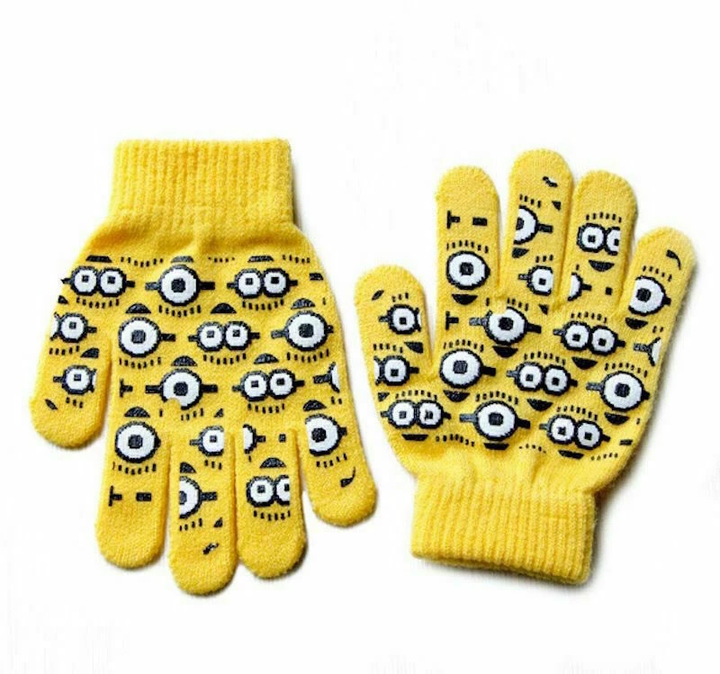 Unbranded Despicable Me Minions Beanie Hat & Gloves 3D Knitted Winter Yellow Set Kids Boys 4 Unbranded Despicable Me Minions Beanie Hat & Gloves 3D Knitted Winter Yellow Set Kids Boys