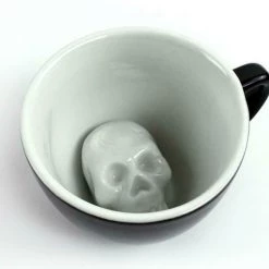 Williamvalentine Creature Cups Hidden Sipder Skull Ceramic Coffee Mug