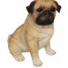 MALMAR Home & Garden Large 36cm Sitting Pug Dog Home Decor Garden Ornament Animal Statue Sculpture