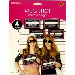 Balloon Agencies Photo Booth Props Mug Shots Hens Night Party Fun Signs