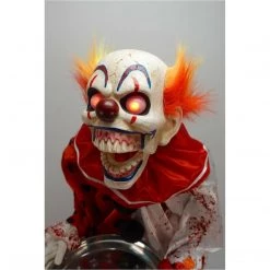 Kmart 95cm Animated Talking Light Up Eyes Pennywise Clown Halloween Prop Halloween Props/Decoration