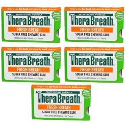 IHerb Health & Beauty Therabreath Fresh Breath Chewing Gum Xylitol Eliminates Bad Breath Halitosis
