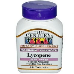 IHerb 21st Century 25mg Lycopene Maximum Strength Antioxidant 60 Tablets