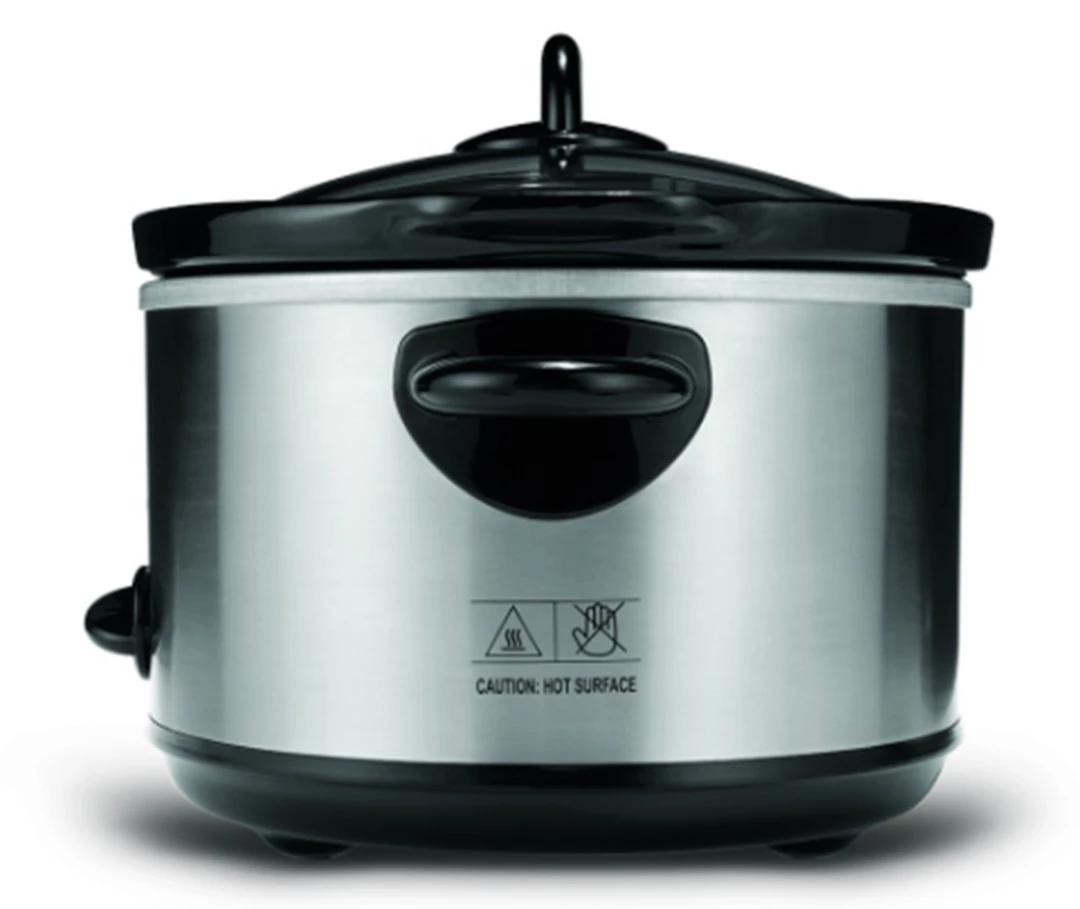 BW 5.5 Litre Slow Cooker Stainless Steel Housing Glass Lid Kitchen Food Cooker Home & Garden 1 BW 5.5 Litre Slow Cooker Stainless Steel Housing Glass Lid Kitchen Food Cooker Home & Garden