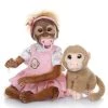 AliExpress Realistic New Born Baby Monkey Doll With Dummy & Toy 52cm Posable