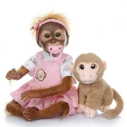 AliExpress Realistic New Born Baby Monkey Doll With Dummy & Toy 52cm Posable