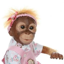 AliExpress Realistic New Born Baby Monkey Doll With Dummy & Toy 52cm Posable
