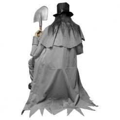 Morris Halloween Props/Decoration Animated Crouching Grave Digger Halloween Decoration Prop